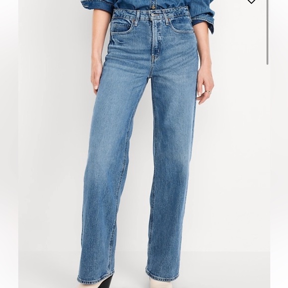 Old Navy Extra High Rise Wide Leg Jean - Picture 1 of 2
